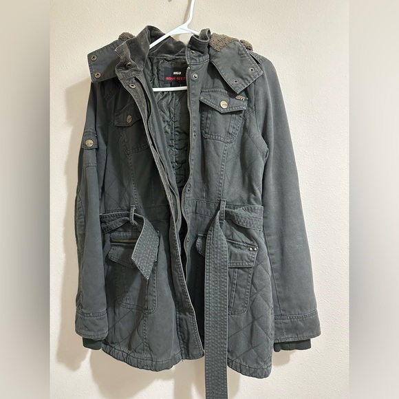 Miss Sixty Y2k Hooded Utility Jacket with Belt in Small - Picture 11 of 11